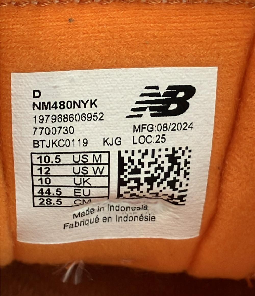 美品 NEW BALANCE ローカットスニーカー ×キス  ヌメリック480 マディソンスクエアガーデン NM480NYK メンズ SIZE 28.5 (XL) ニューバランス