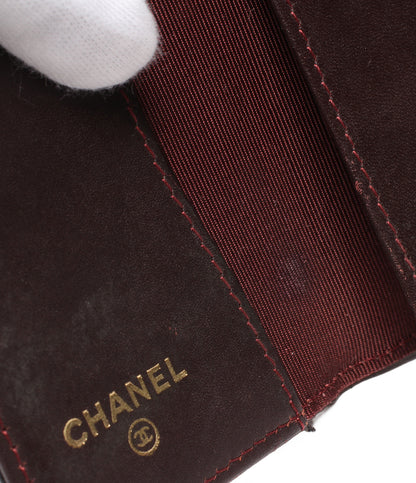 CHANEL ６連キーケース ゴールド金具 マトラッセ キャビアスキン 18番台 レディース シャネル