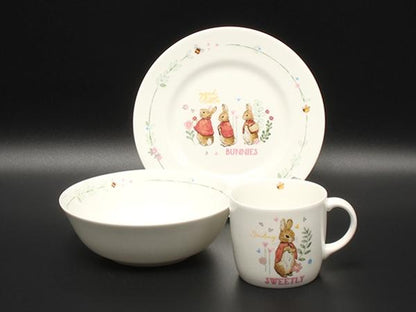 美品 ウエッジウッド プレート 皿 18cm オートミールソーサー 15cm マグカップ 3点セット ピーターラビット WEDGWOOD