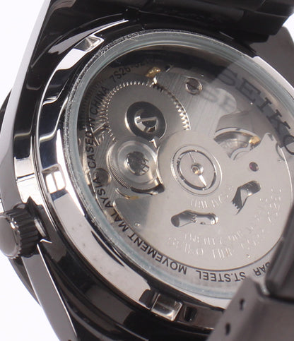 SEIKO 腕時計 SEIKO 5 セイコーファイブ 自動巻き ブラック SNKE03K1 メンズ セイコー