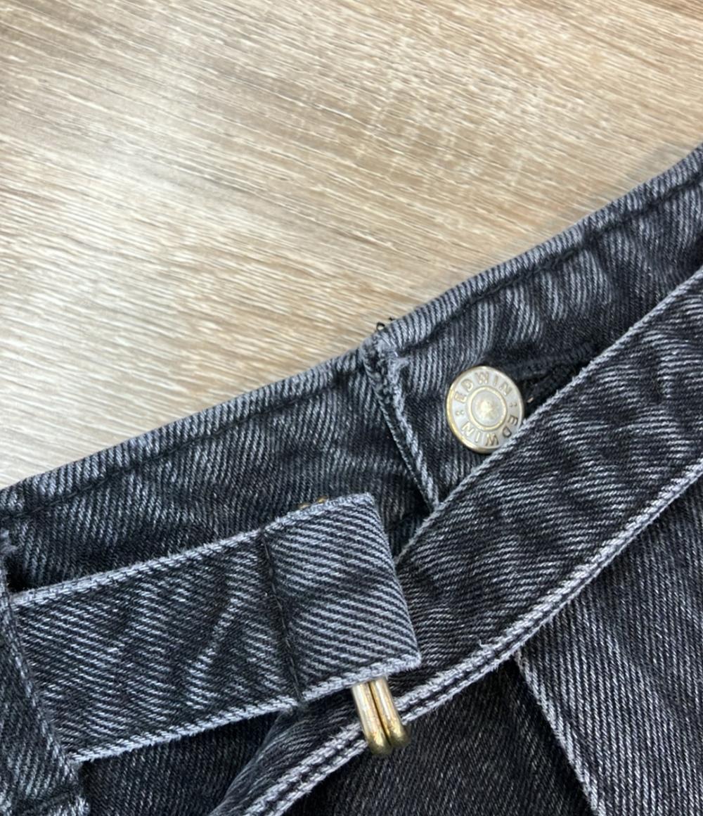 ETRE TOKYO EDWIN デニムパンツ ベルベット ワイド EDWINコラボ 1225220108-0 レディース SIZE S エトレトウキョウ エドウィン