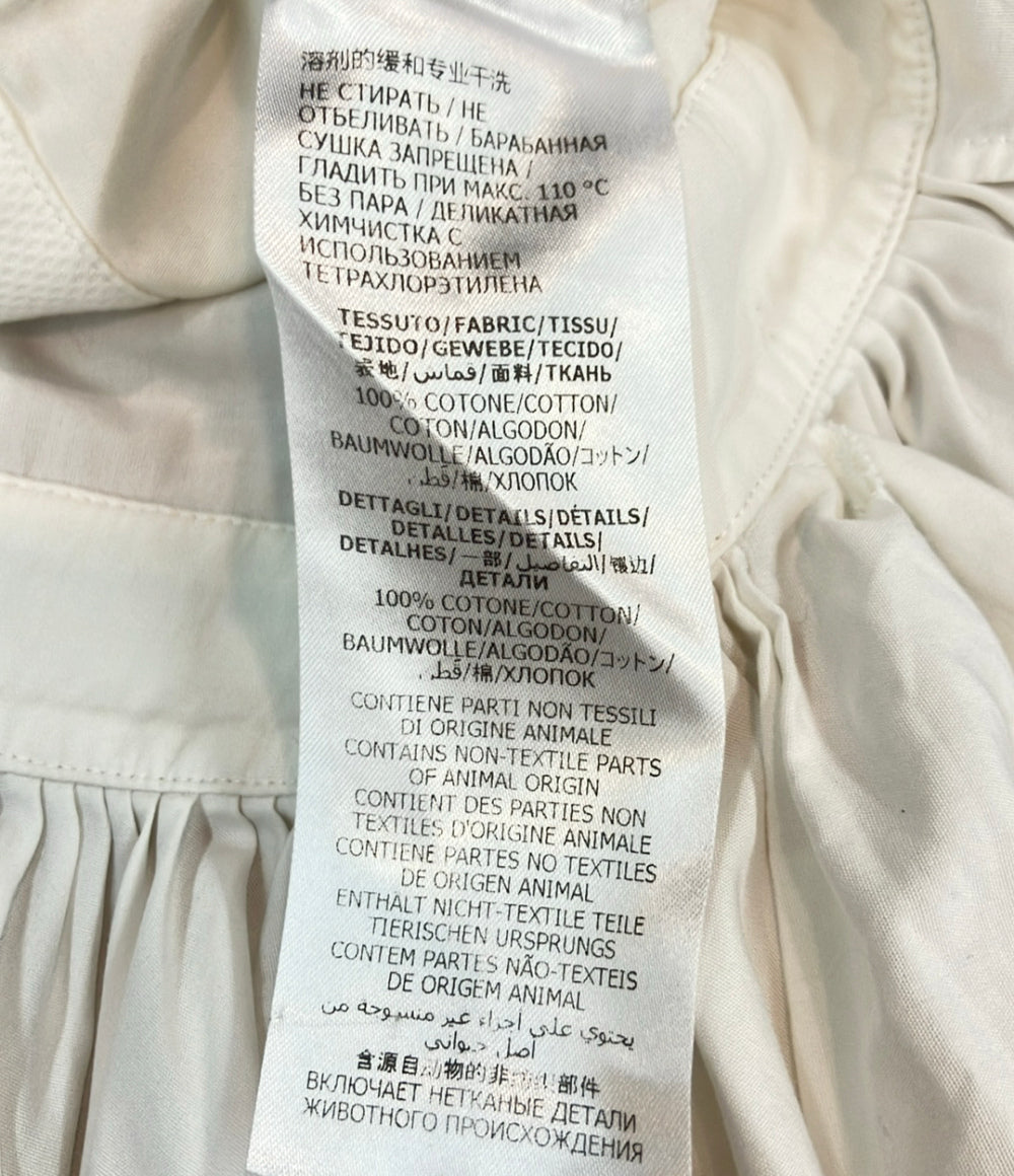 Alexander McQueen 長袖シャツ バンドカラー フリル レディース SIZE 38 (M) アレキサンダーマックイーン