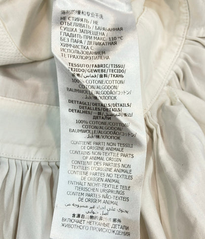 Alexander McQueen 長袖シャツ バンドカラー フリル レディース SIZE 38 (M) アレキサンダーマックイーン