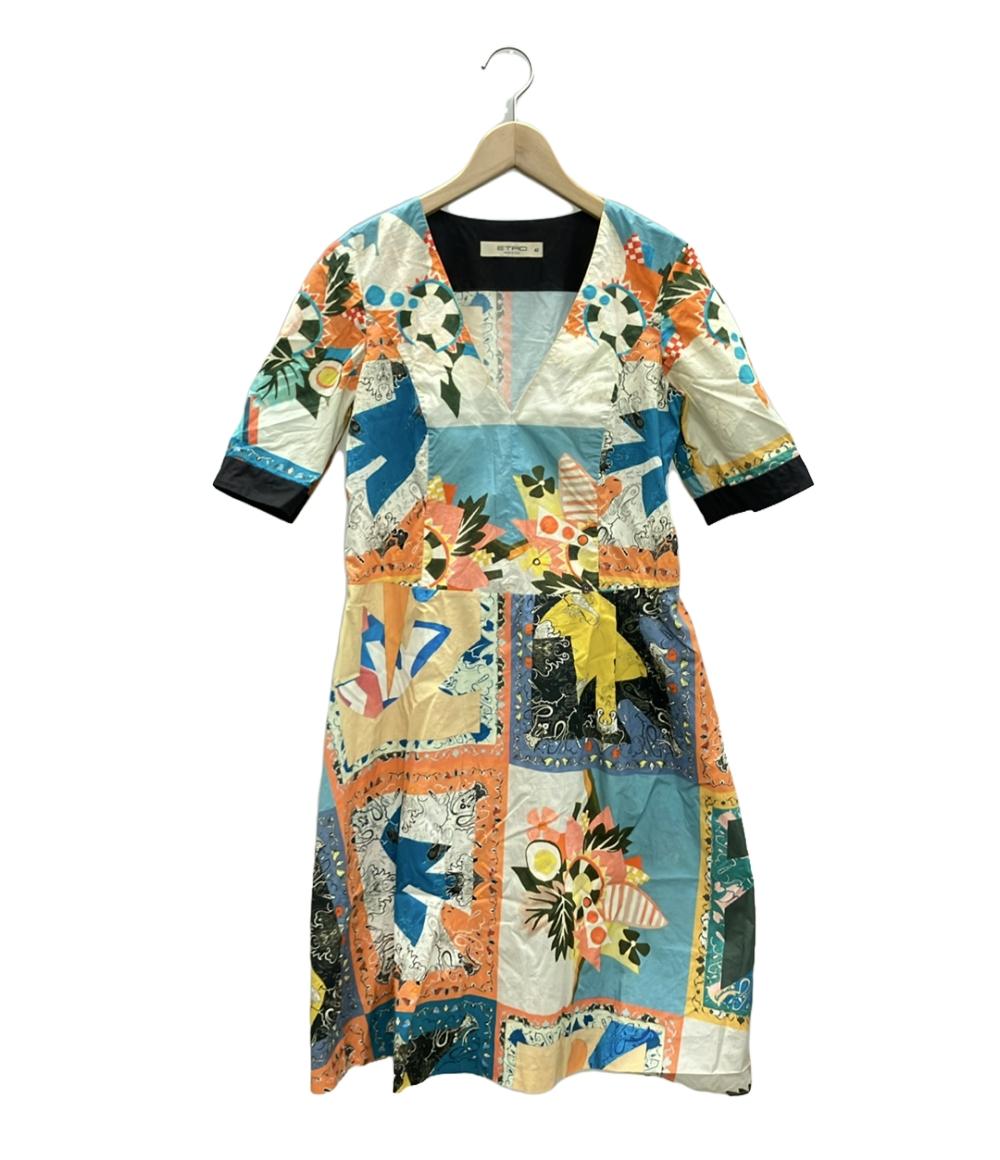 訳あり エトロ 半袖ロングワンピース レディース SIZE 42 (L) ETRO