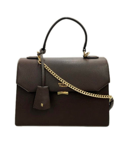 美品 Samantha Thavasa ハンドバッグ ショルダーバッグ 2WAY 斜め掛け レザー レディース サマンサタバサ