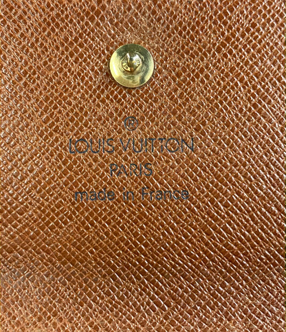 LOUIS VUITTON ダブルホック 二つ折り財布 ポルトモネ ビエ カルトクレディ モノグラム M61652 レディース ルイ・ヴィトン
