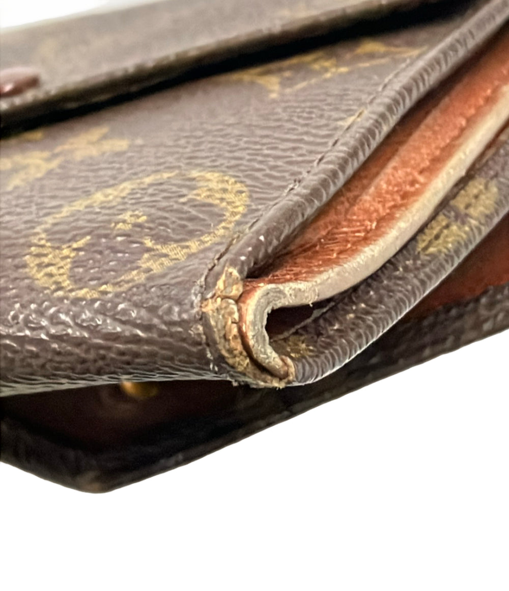 LOUIS VUITTON 二つ折り財布 Wホック ポルト モネ ビエ カルトクレディ モノグラム M61660 レディース メンズ ルイ・ヴィトン