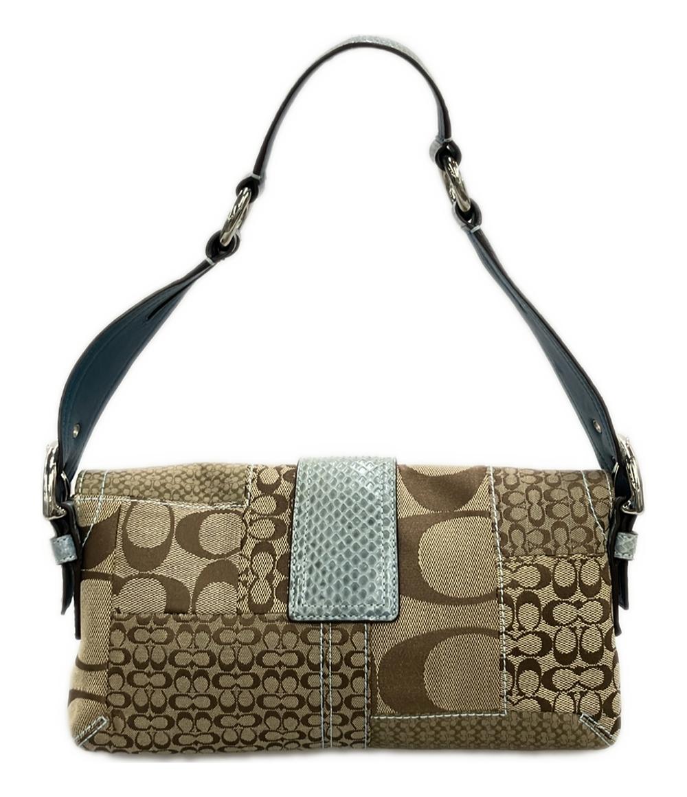 COACH ショルダーバッグ 肩掛け シグネチャーパッチワーク レディース コーチ