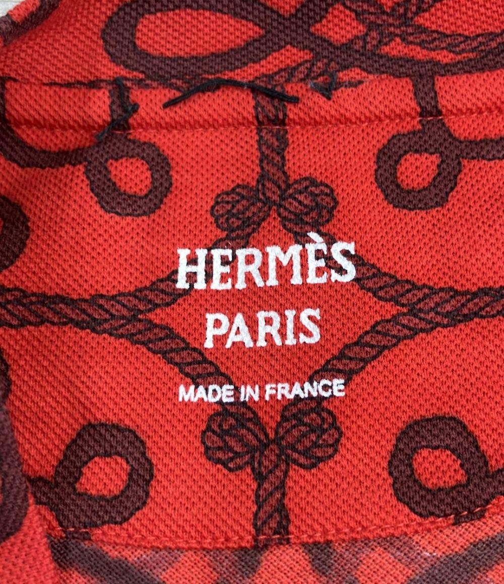 HERMES 半袖Tワンピース CORDELIERES TSHIRT RED レディース SIZE 40 (M) エルメス