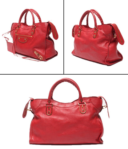 BALENCIAGA 2wayショルダーバッグ ハンドバッグ 肩掛け クラシックメタリックエッジシティ レディース バレンシアガ