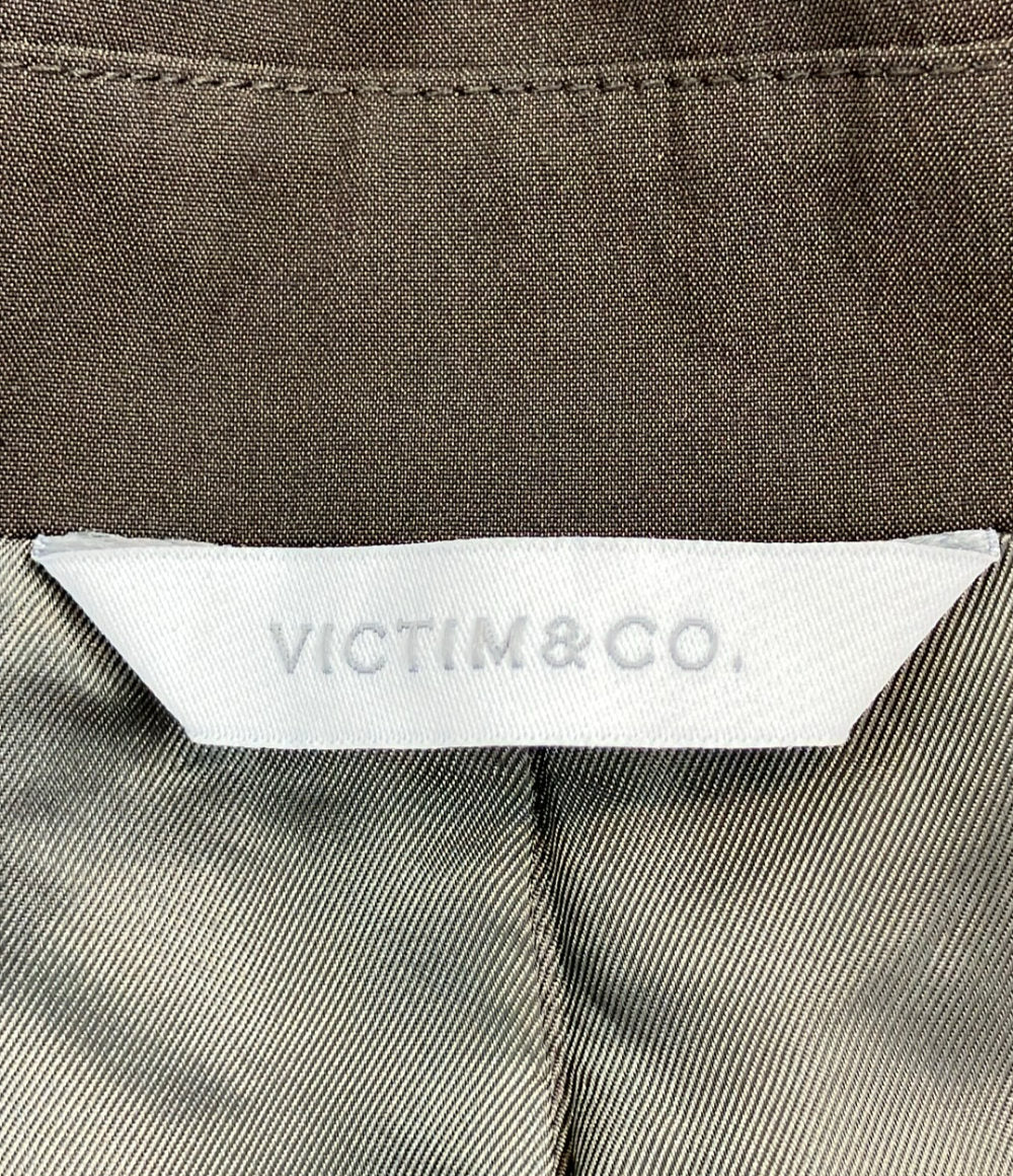 VICTIM&CO. ビックシルエット ライダースジャケット レディース SIZE L ヴィクティム アンド コー