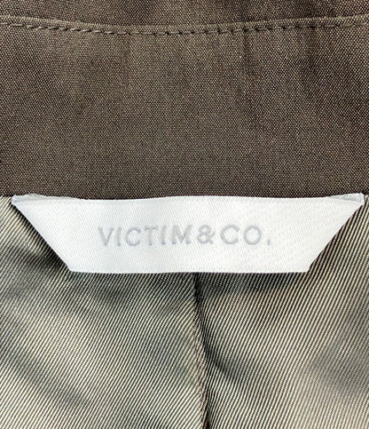 VICTIM&CO. ビックシルエット ライダースジャケット レディース SIZE L ヴィクティム アンド コー