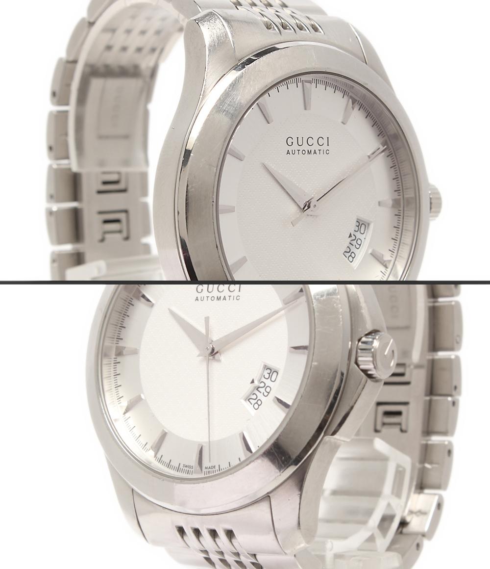GUCCI 腕時計 Gタイムレス G-Timeless 自動巻き シルバー 126.2 メンズ