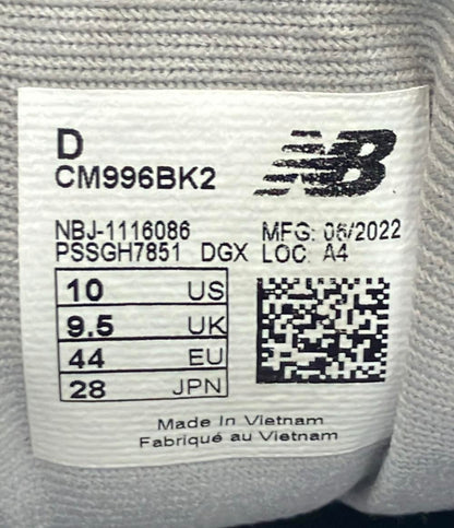 NEW BALANCE ローカットスニーカー CM996BK2 メンズ SIZE 28.0 (XL) ニューバランス