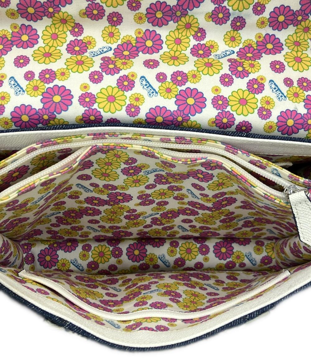 Samantha Thavasa Barbie 2wayハンドバッグ ショルダーバッグ デニム 内側花柄 レディース サマンサタバサ バービー