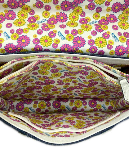 Samantha Thavasa Barbie 2wayハンドバッグ ショルダーバッグ デニム 内側花柄 レディース サマンサタバサ バービー