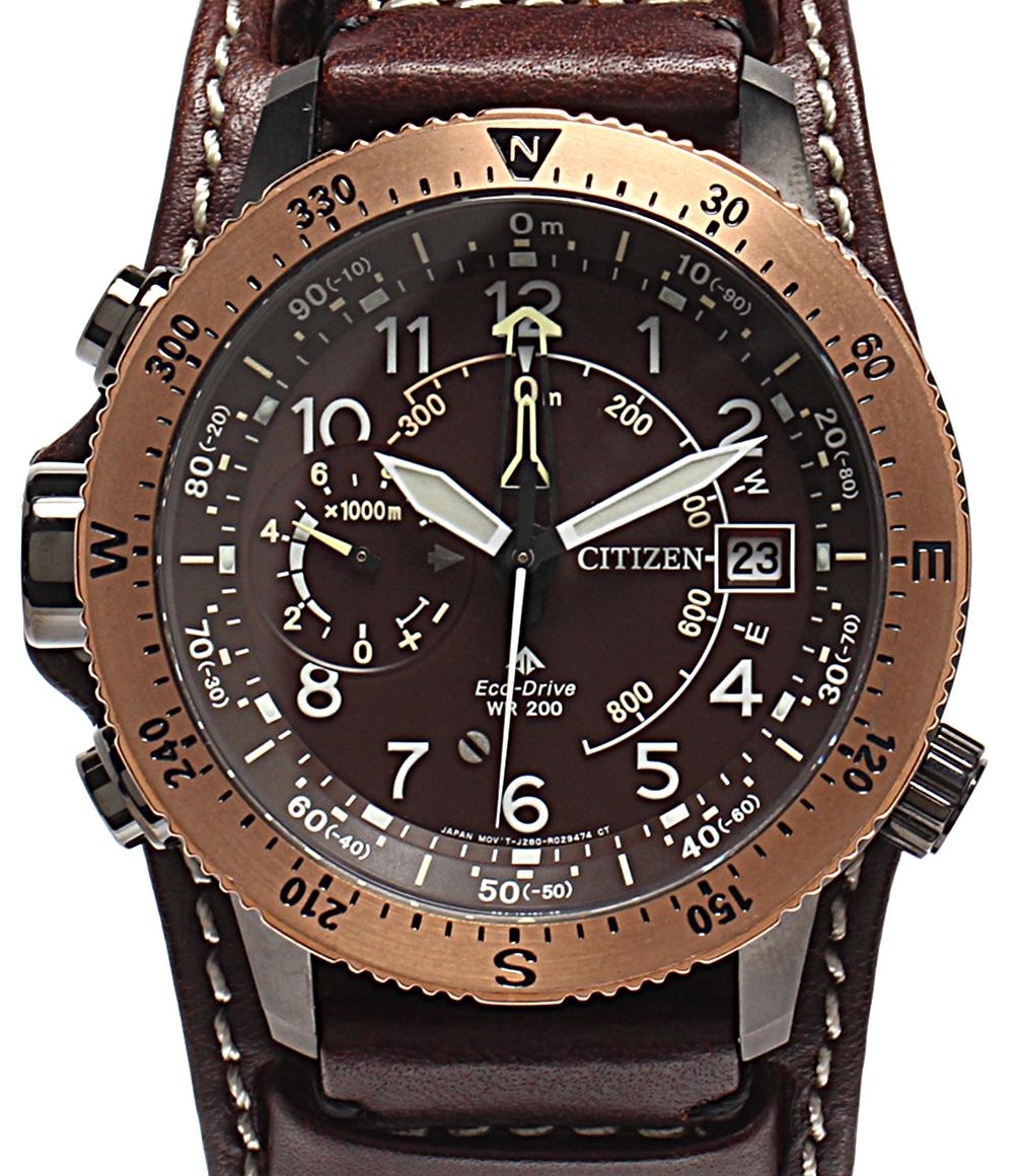CITIZEN 腕時計 LAND アルティクロン ソーラー ブラウン J280-R013572 メンズ シチズン