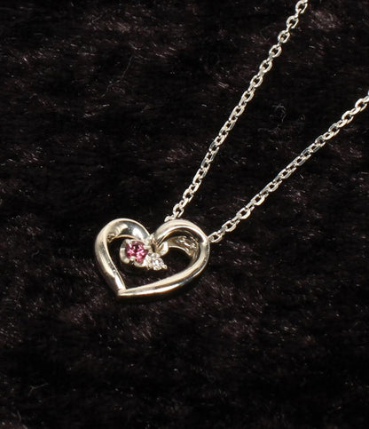 美品 4℃ ネックレス SV ハートモチーフ レディース ヨンドシー