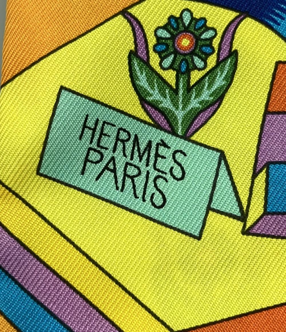 美品 エルメス ツイリー シルクスカーフ ペガサスの源泉 レディース HERMES