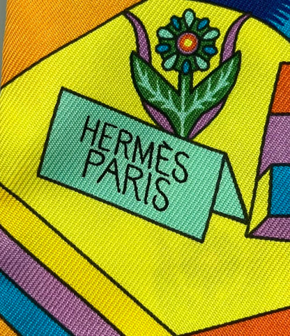 美品 エルメス ツイリー シルクスカーフ ペガサスの源泉 レディース HERMES