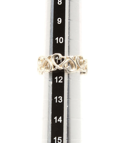 美品 TIFFANY&Co. リング 指輪 SV925 フルラビングハート レディース SIZE 11号 ティファニー