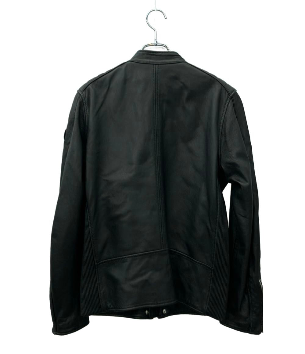 DIESEL レザージャケット ライダース シープ スキン 裏地レッド