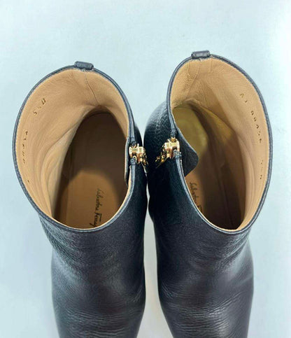Salvatore Ferragamo ショートブーツ サイドジップ レディース SIZE 5 1/2 D (23cm) サルバトーレフェラガモ