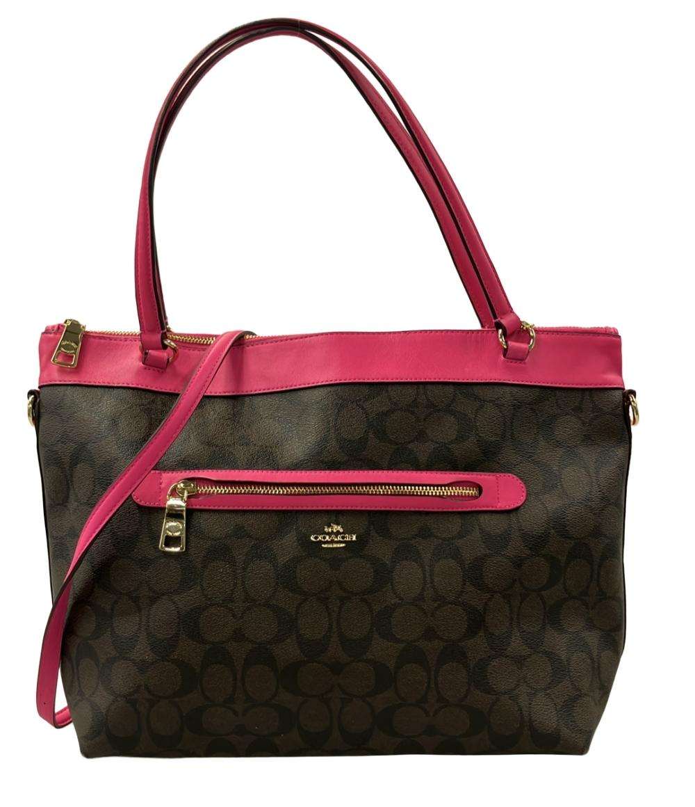 COACH 2wayハンドバッグ ショルダーバッグ シグネチャー F23858 レディース コーチ
