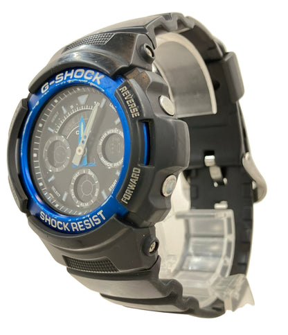 CASIO 腕時計 クオーツ ブラック AW-591 メンズ カシオ