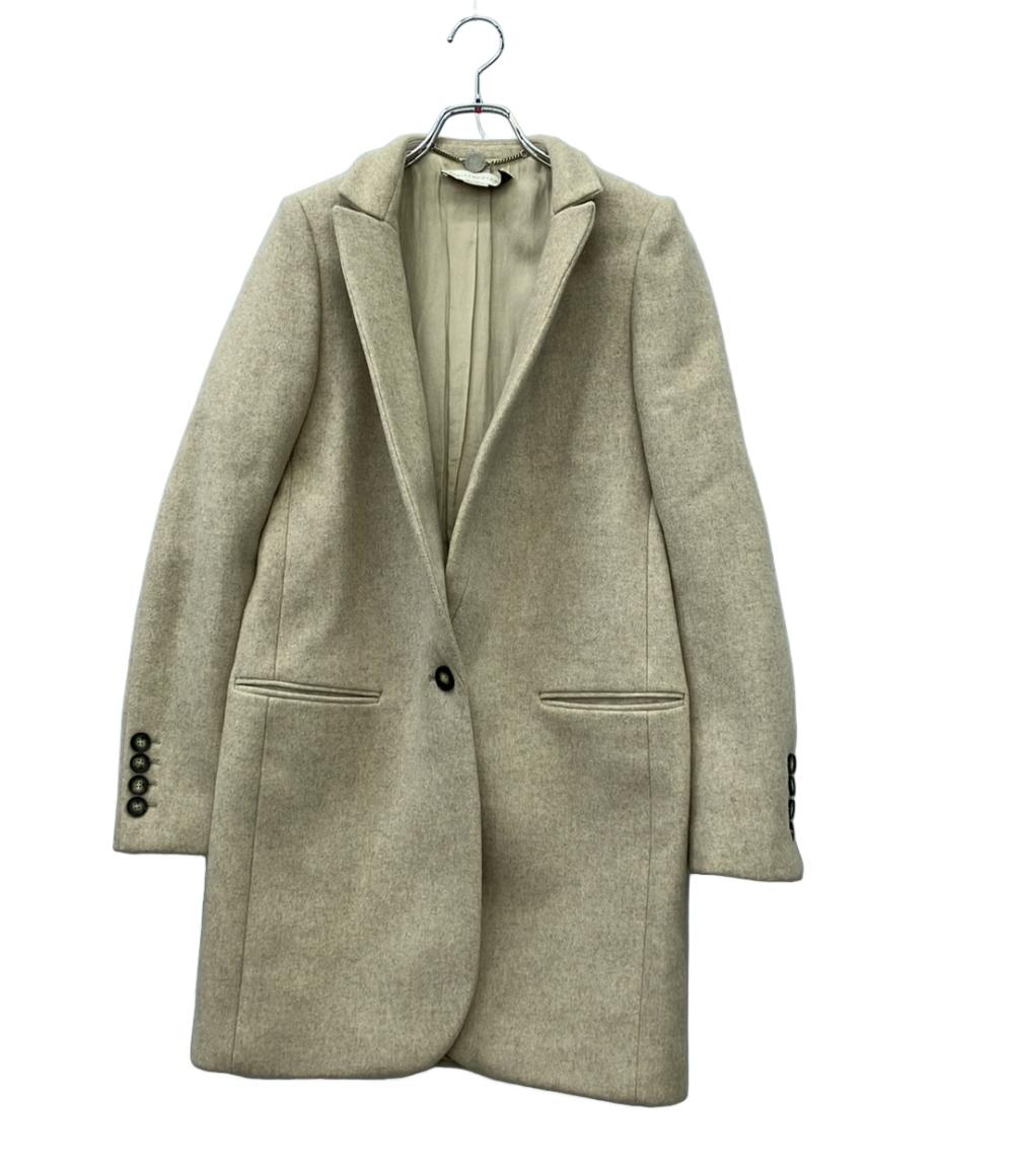 Stella McCartney チェスターコート 千鳥格子 2B ロング レディース