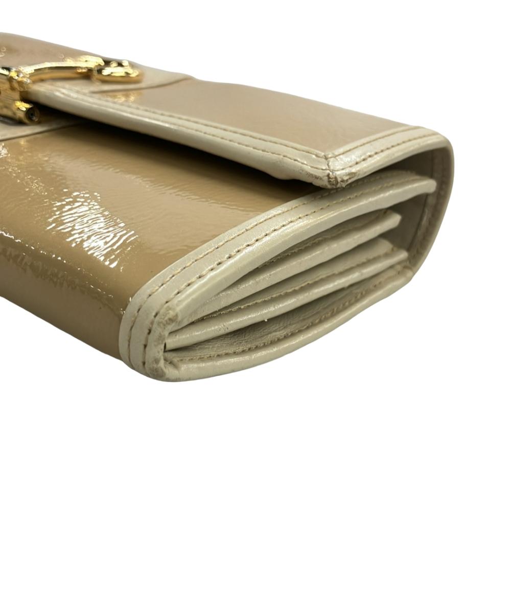 HAMANO 長財布 エナメル 牛革 レディース ハマノ