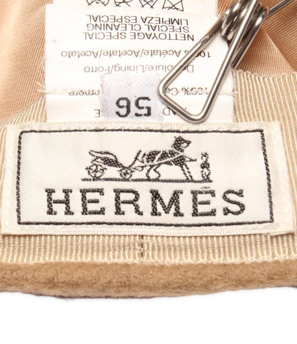 HERMES キャスケット カシミヤ100％ レディース SIZE 56 エルメス