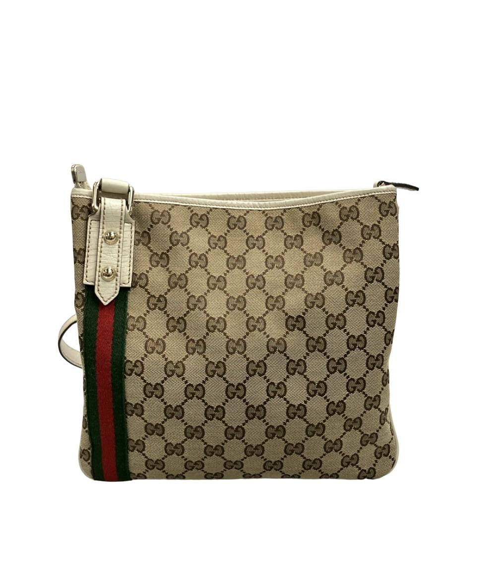 GUCCI ショルダーバッグ 斜め掛け GGキャンバス 144388 001018 レディース グッチ