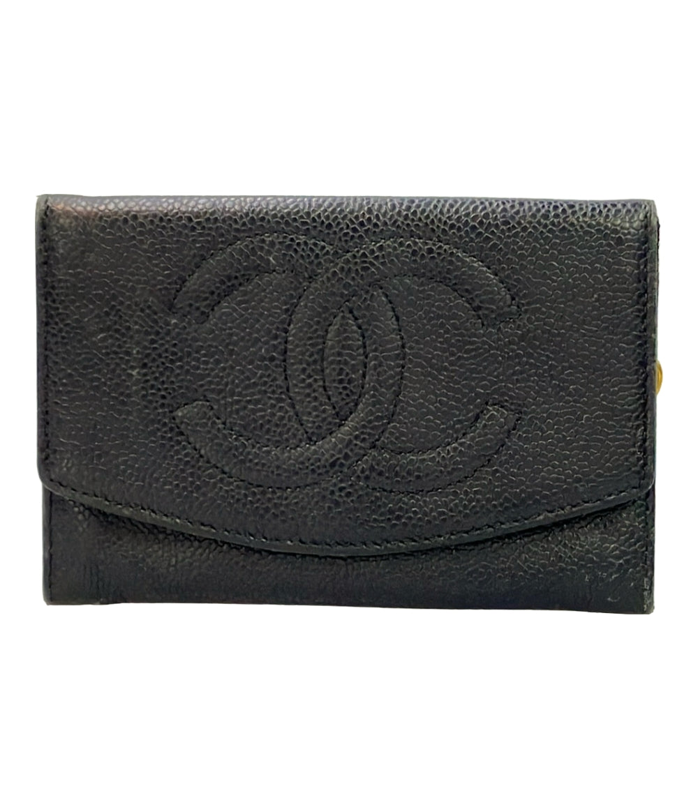 CHANEL 財布 ゴールド金具 キャビアスキン レディース シャネル