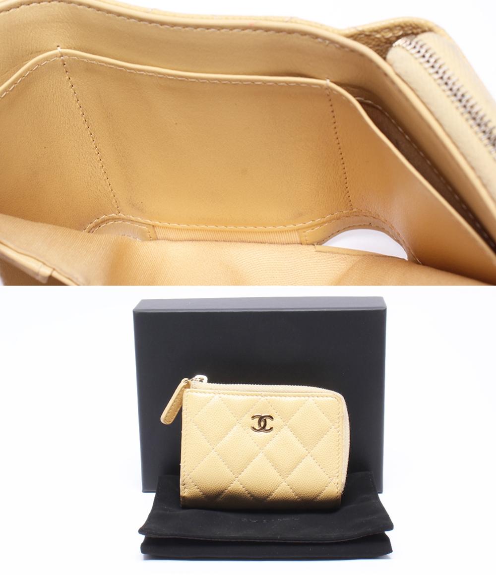 シャネル 三つ折り財布 ゴールド金具 レディース CHANEL