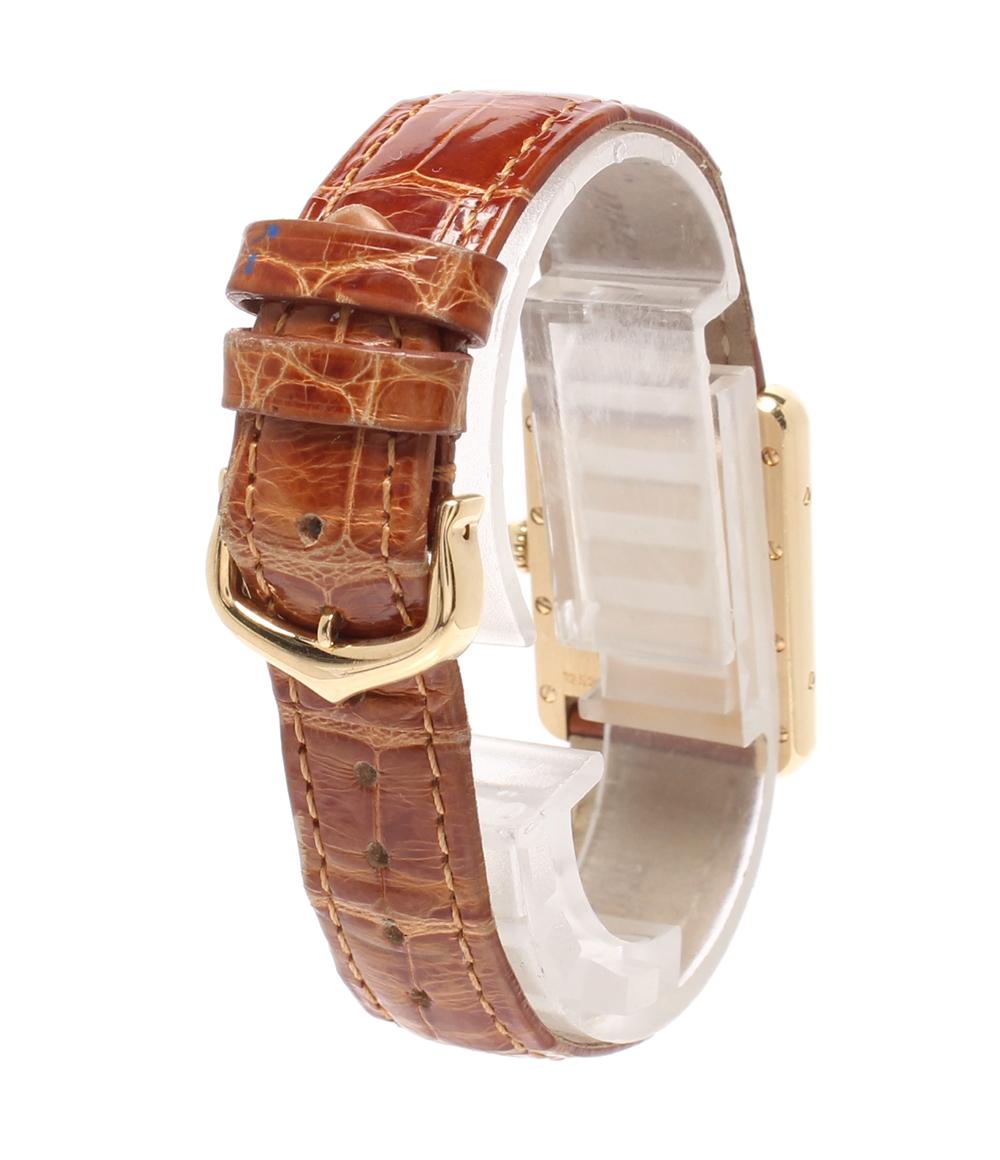 Cartier 腕時計 K18 タンク ルイ カルティエ SM クオーツ W1529856 レディース カルティエ