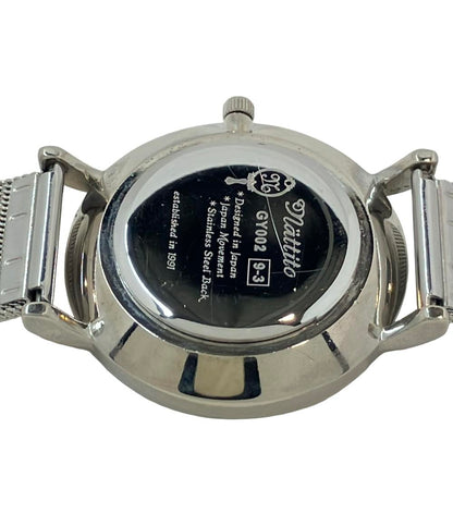 フィールドワーク 腕時計 nattito クオーツ ブルー GY002 レディース Field work