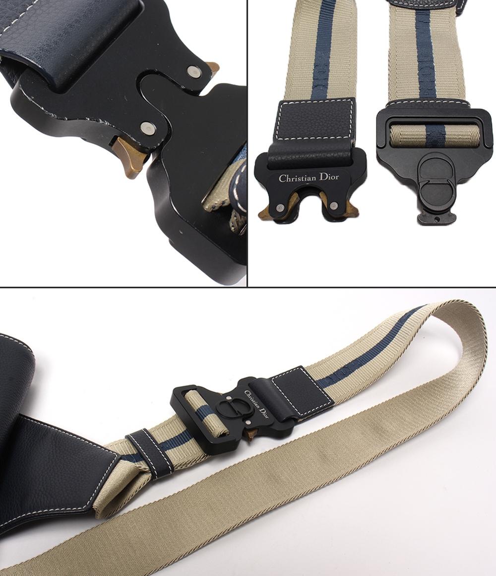 美品 Dior ショルダーバッグ ボディバッグ サドルバッグ メンズ レディース ディオール