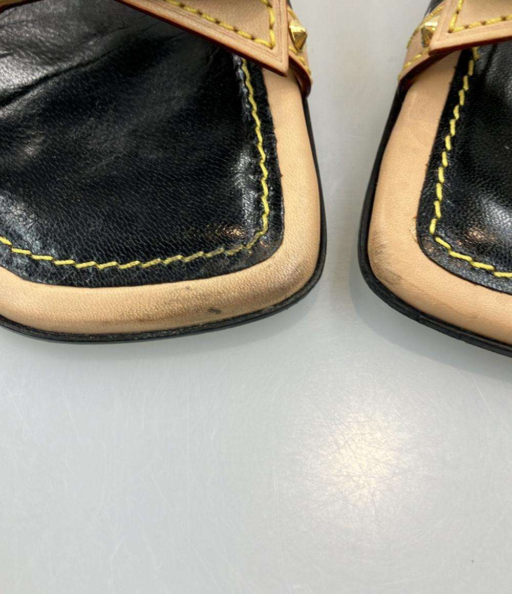 LOUIS VUITTON アンクルストラップサンダル ウェッジソール モノグラム レディース SIZE 37 1/2 (L) ルイ・ヴィトン