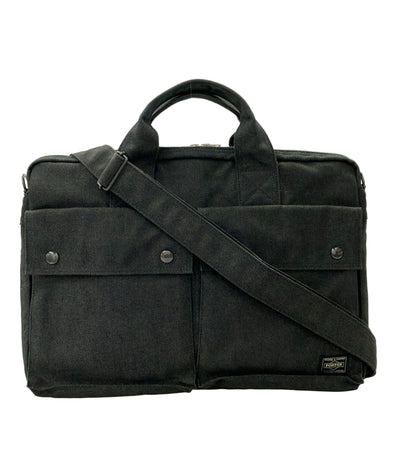 美品 PORTER 2way ハンドバッグ ショルダーバッグ 斜め掛け スモーキー メンズ ポーター