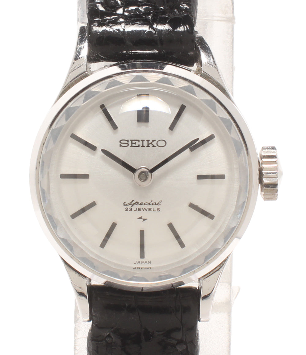 SEIKO 腕時計 手巻き ホワイト 1140－0060 レディース セイコー