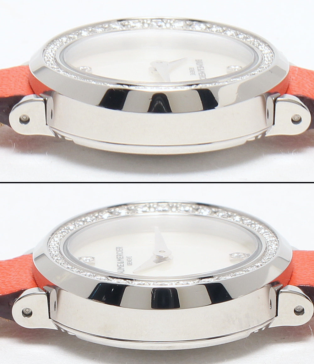 Baume & Mercier 腕時計 2重巻きベルト プティ プロメス クオーツ シェル M0A10290 レディース ボーム＆メルシェ