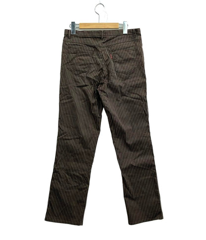 バーバリーブラックレーベル ロングパンツ ストライプ レディース SIZE 79 (XL) BURBERRY BLACK LABEL