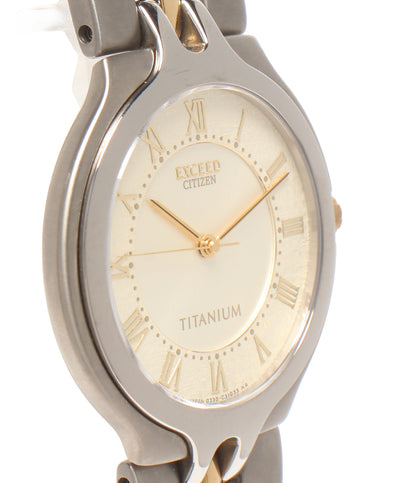 美品 CITIZEN 腕時計 エクシード EXCEED クオーツ 0330-C30749 メンズ シチズン