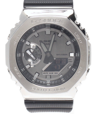 美品 CASIO 腕時計 G-SHOCK クオーツ シルバー GM-2100 メンズ カシオ