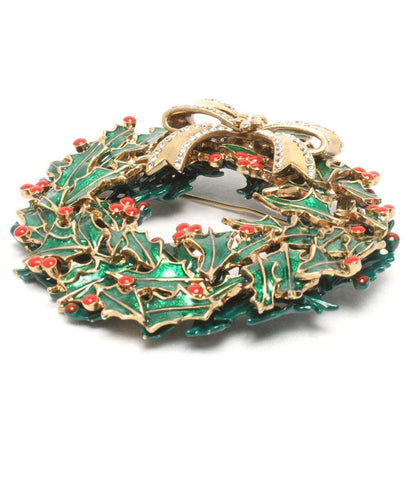 Violetta ブローチ クリスマス リースモチーフ レディース ヴィオレッタ