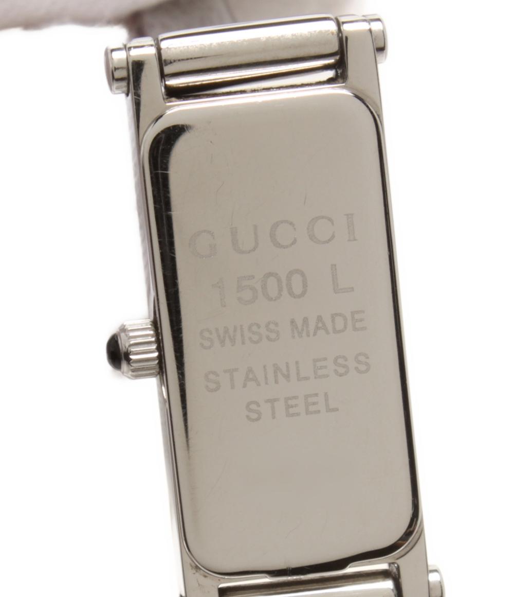 GUCCI 腕時計 クオーツ シルバー 1500L レディース グッチ