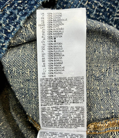 DIESEL D-FLOW ハーフジップ ジャケット デニム メンズ SIZE S ディーゼル