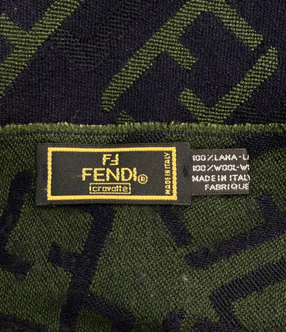 FENDI マフラー ウール100% ズッカ柄 z773823 ユニセックス フェンディ