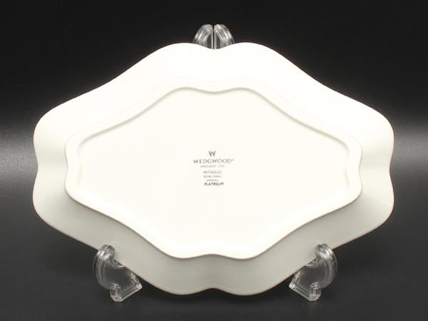 美品 ウエッジウッド ダイヤディッシュ 皿 22cm インタグリオ プラチナ WEDGWOOD